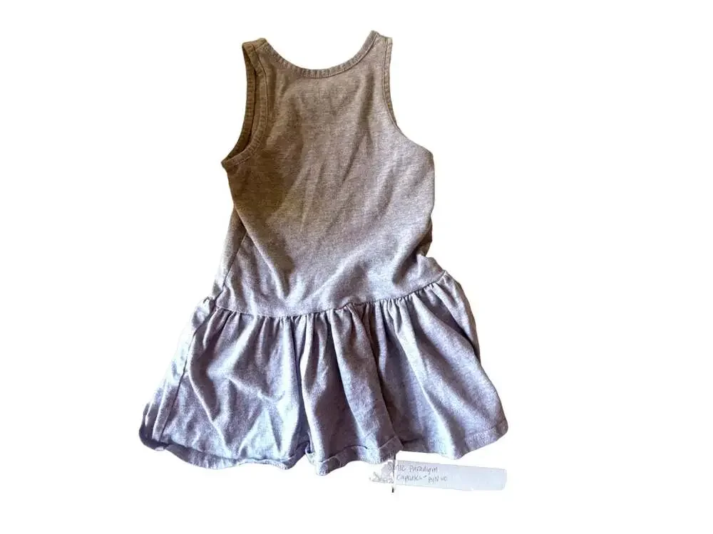 Peppa Pig Girls Gray Rainbow Tank Dress Size 3T